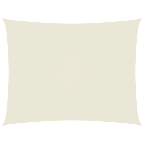 vidaXL Voile de parasol tissu oxford rectangulaire 2 5x4 m crème