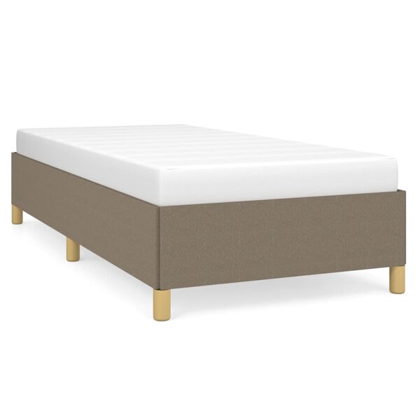 vidaXL Cadre de lit Taupe 90x200 cm Tissu