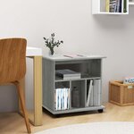 vidaXL Armoire roulante Sonoma gris 60x45x60 cm Bois d'ingénierie