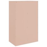 vidaXL Buffet rose 67x39x107 cm acier