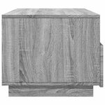 vidaXL Table basse avec lumières LED sonoma gris 90x49x40 cm