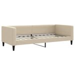 vidaXL Lit de repos crème 90x200 cm tissu