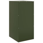 vidaXL Buffet vert olive 34 5x39x73 cm acier