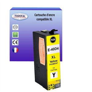 Cartouche compatible avec Epson SureColor SC-T5100 T5100M T5100N remplace Epson T40D4 - Jaune 56ml