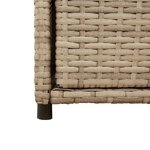 vidaXL Armoire de rangement de jardin beige 55x55x111cm résine tressée