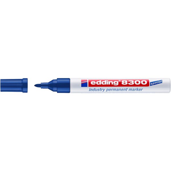 Marqueur Permanent industrie 8300 bleu 1 5-3 mm x 10 EDDING