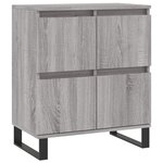 vidaXL Buffets 3 Pièces Sonoma gris Bois d'ingénierie