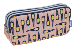 Trousse 3 fermetures éclair série spéciale Swims 2 Rose et jaune