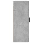 vidaXL Armoires murales 2 Pièces gris béton bois d'ingénierie