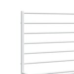 vidaXL Cadre de lit métal avec tête de lit blanc 193x203 cm