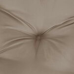 vidaXL Coussin de banc de jardin taupe 100x(50+50)x7 cm tissu oxford