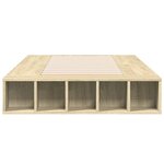 vidaXL Cadre de lit chêne sonoma 75x190 cm bois d'ingénierie