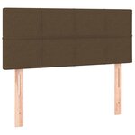 vidaXL Sommier à lattes de lit avec matelas Marron foncé 90x190 cm
