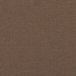 vidaXL Ensemble de canapés 3 Pièces avec coussins Marron Tissu