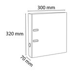 Classeur À Levier Iderama Prem'touch Dos 70mm - Vert Anis - X 10 - Exacompta