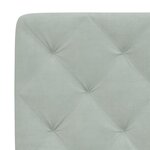 vidaXL Cadre de lit avec tête de lit Gris clair 100x200 cm Velours
