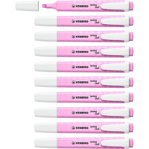 Surligneur swing cool Pastel Mauve Givré x 10 STABILO