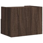 vidaXL Tables de chevet murales 2 Pièces chêne marron 45x30x35 cm