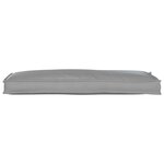 vidaXL Coussin de palette pour banc gris 110x40x8 cm en tissu Oxford
