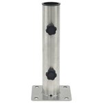 vidaXL Base de parasol pour mât Ø38/48 mm argenté acier