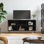 vidaXL Meuble TV noir 103 5x30x50 cm bois d'ingénierie