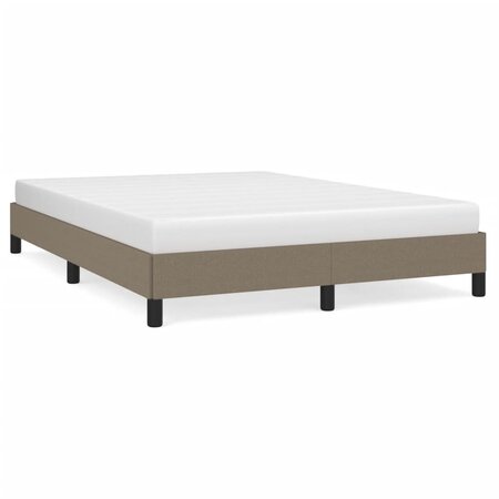 vidaXL Cadre de lit Taupe 140x190 cm Tissu