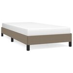 vidaXL Cadre de lit Taupe 90x190 cm Tissu