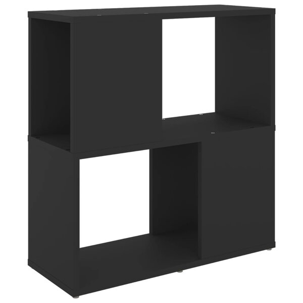 vidaXL Bibliothèque Noir 60x24x63 cm Bois d'ingénierie