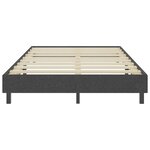 vidaXL Sommier à lattes de lit Gris foncé Tissu 120x200 cm