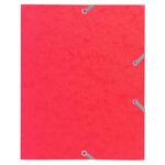 Chemise À Élastique 3 Rabats Carte Lustrée 400gm2 - Format Scolaire 17x22cm - Couleurs Assorties - X 25 - Exacompta