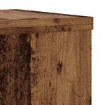 vidaXL Supports pour plantes 2 Pièces vieux bois bois d'ingénierie