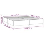 vidaXL Sommier à lattes de lit avec matelas Bleu 180x200 cm Tissu