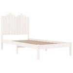 vidaXL Cadre de lit Blanc Bois de pin massif 100x200 cm