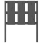 vidaXL Tête de lit Gris 80 5x4x100 cm Bois massif de pin