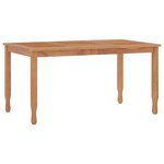 vidaXL Ensemble à manger de jardin 7 Pièces Bois de teck solide