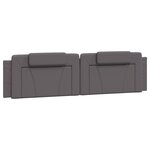 vidaXL Cadre de lit sans matelas gris 200x200 cm similicuir