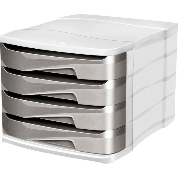 Module 4 tiroirs Ellypse Xtra Strong, 1800 feuilles, 292 x 386 x 246 mm, gris