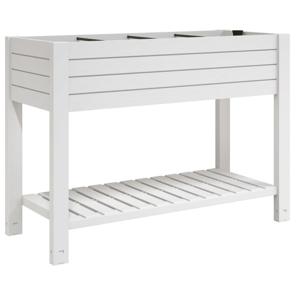 vidaXL Lit surélevé de jardin blanc 110x45x79 cm polypropylène