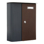 Profirst ziefen boîte aux lettres anthracite aspect bois