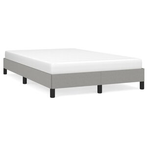 vidaXL Cadre de lit Gris clair 120x200 cm Tissu