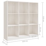 vidaXL Bibliothèque/Séparateur de pièce 104x33 5x110 cm pin massif