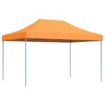 vidaXL Tente de réception pliable escamotable orange 440x292x315 cm