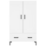 vidaXL Buffet haut blanc 69 5x31x115 cm bois d'ingénierie