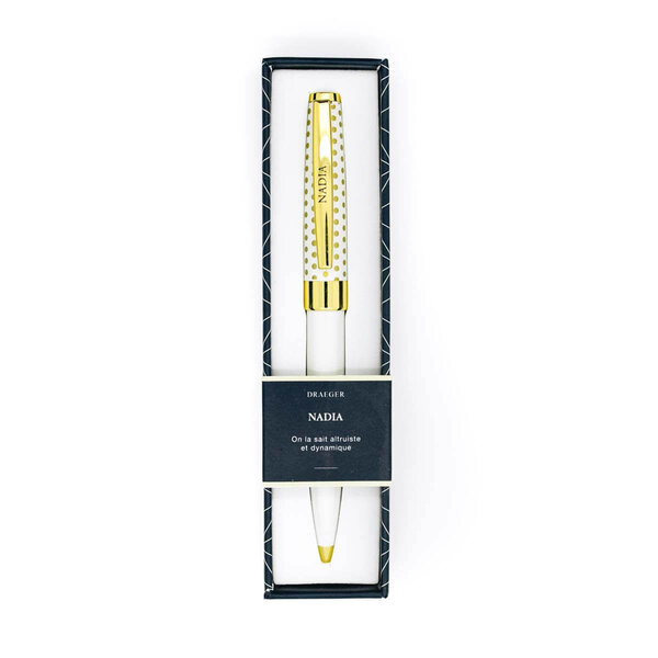 Stylo personnalisé prénom de femme au choix - Pastel Chic - Nadia - Draeger