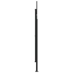 vidaXL Auvent latéral rétractable Noir 220x1200 cm