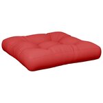 vidaXL Coussin de palette rouge 58x58x10 cm tissu