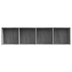 vidaXL Bibliothèque/Meuble TV Sonoma gris 143x30x36cm Bois ingénierie