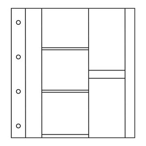Recharges ALBUM CP LUXE : 3 cases horizontales + 2 verticales (Cartes Postales anciennes)