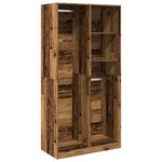 vidaXL Garde-robe vieux bois 100x50x200 cm bois d'ingénierie