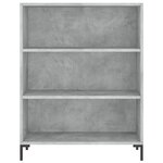 vidaXL Buffet gris béton 69 5x32 5x180 cm bois d'ingénierie
